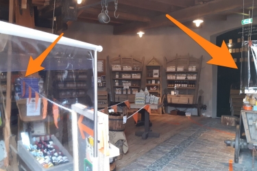 Molenwinkel en molen gesloten